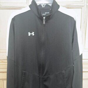 Under Armour Loose Fit Black and White Full-'Zip Jacket